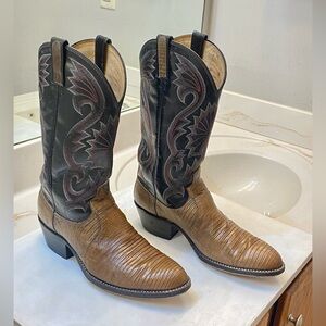 Dan Post Raleigh Lizard boot Men’s Size 10D good condition,bottom clean interior